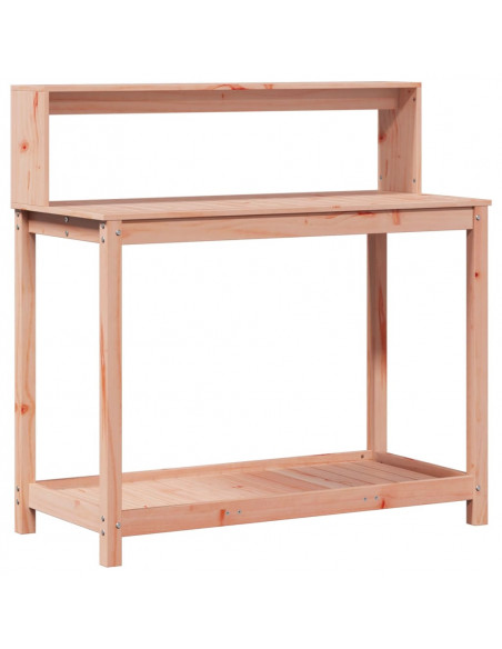 Tavolo Invaso con Ripiani 108x50x109,5cm Legno Massello Douglas