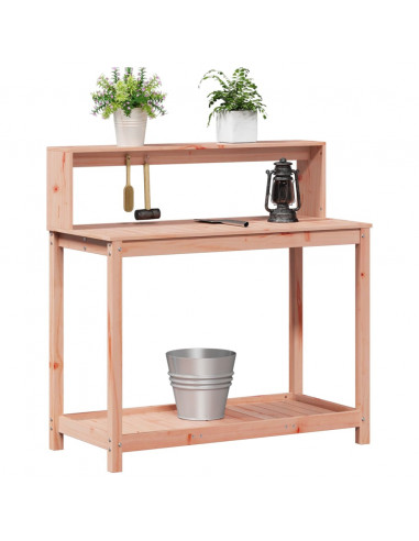 Tavolo Invaso con Ripiani 108x50x109,5cm Legno Massello Douglas