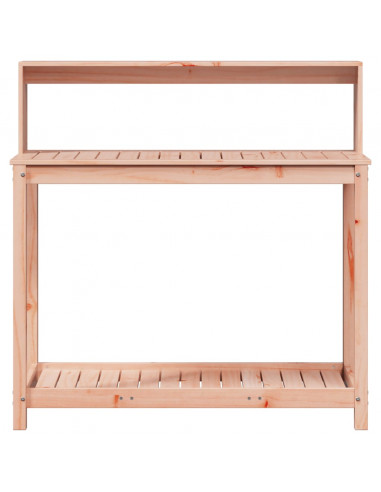 Tavolo Invaso con Ripiani 108x50x109,5cm Legno Massello Douglas