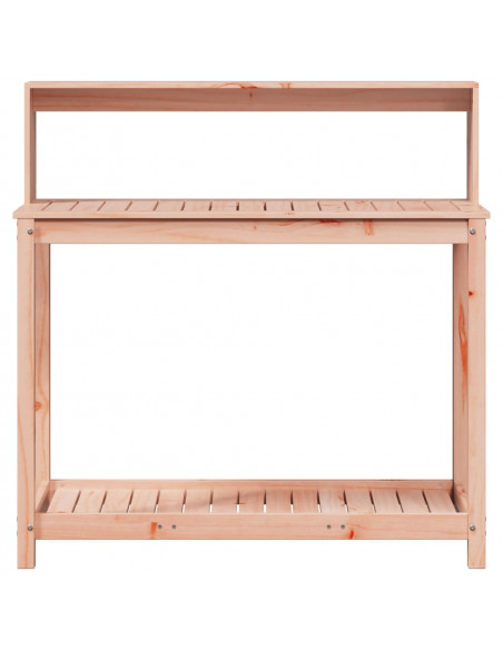 Tavolo Invaso con Ripiani 108x50x109,5cm Legno Massello Douglas