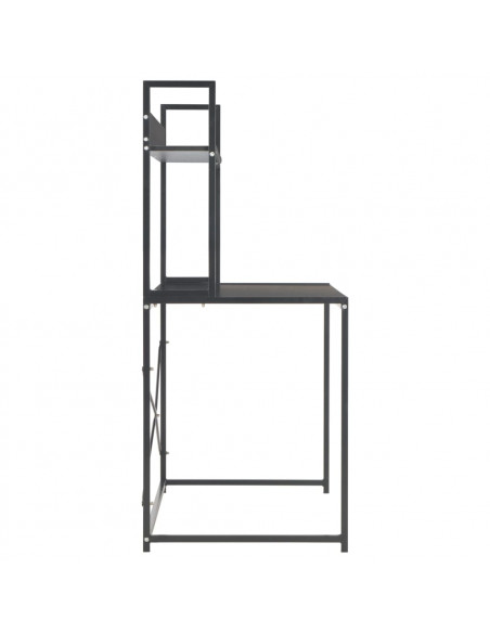 Scrivania per Computer Nera 120x60x138 cm