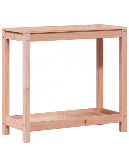 Tavolo Invaso con Ripiano 82,5x35x75 cm Legno Massello Douglas