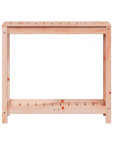 Tavolo Invaso con Ripiano 82,5x35x75 cm Legno Massello Douglas