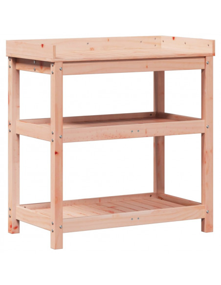 Tavolo Invaso con Ripiani 82,5x45x86,5cm Legno Massello Douglas