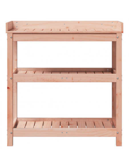 Tavolo Invaso con Ripiani 82,5x45x86,5cm Legno Massello Douglas