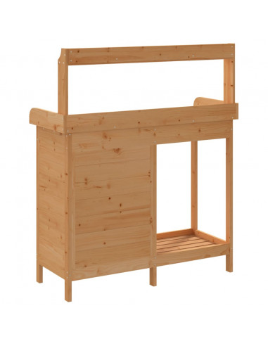 Tavolo Invaso Mobile Marrone 110,5x45x124,5cm Massello Abete