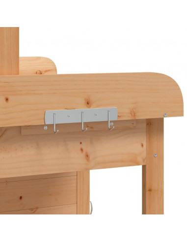 Tavolo Invaso Mobile Marrone 110,5x45x124,5cm Massello Abete