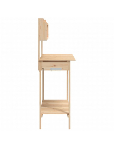 Tavolo Invaso con Lavello 47,5x44x139,5 cm Massello Abete