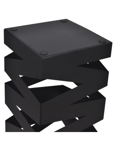 Portaombrelli Bastoni Passeggio Quadrato Acciaio 48,5 cm Nero