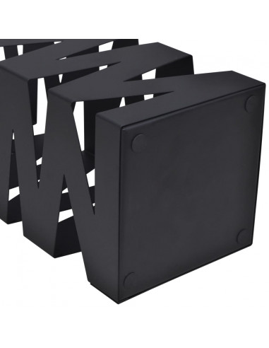 Portaombrelli Bastoni Passeggio Quadrato Acciaio 48,5 cm Nero