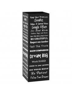 Porta Ombrelli con Scritte in Acciaio Nero 2