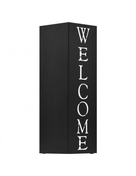 Porta Ombrelli Welcome in Acciaio Nero