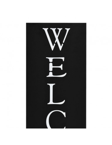 Porta Ombrelli Welcome in Acciaio Nero