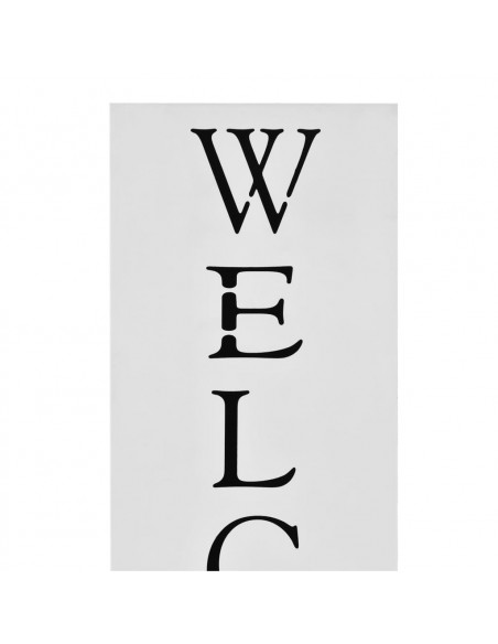 Porta Ombrelli Welcome in Acciaio Bianco