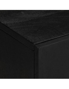 Set Mobili da Bagno 2 pz Nero in Legno Multistrato