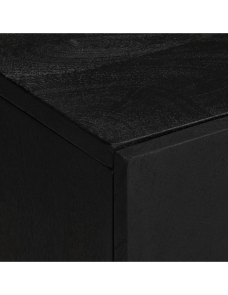 Set Mobili da Bagno 2 pz Nero in Legno Multistrato