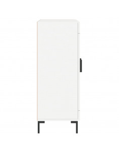 Credenza Bianca 69,5x34x90 cm in Legno Multistrato 2