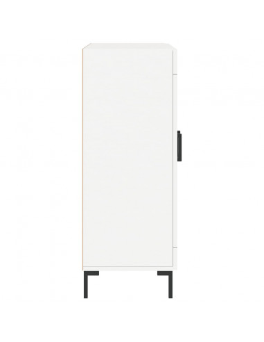 Credenza Bianca 69,5x34x90 cm in Legno Multistrato