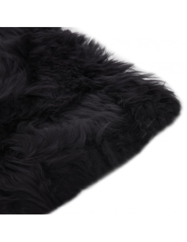 Cuscini Sedie 2pz Grigio Scuro 40x40cm Vera Pelle di Montone