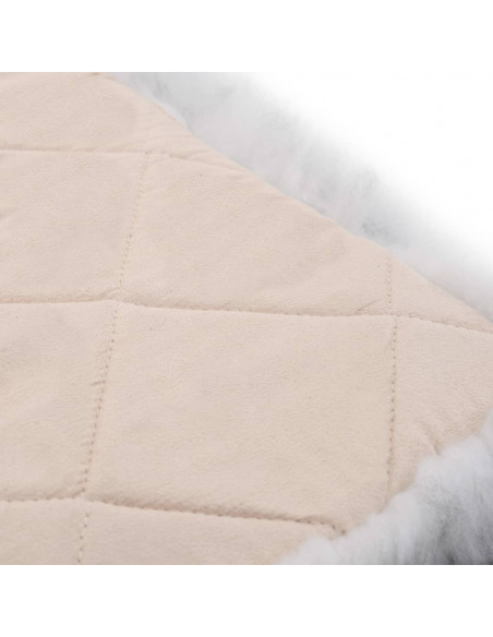 Cuscini Sedie 2pz Melange Grigio Scuro 40x40cm Pelle di Montone