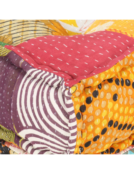 Pouf Modulare in Tessuto Patchwork