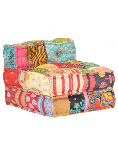 Pouf Modulare in Tessuto Patchwork