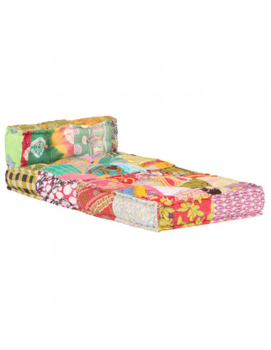 Pouf Modulare in Tessuto Patchwork