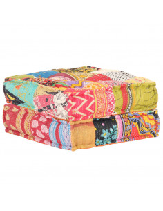 Pouf 60x70x36 cm in Tessuto Patchwork 2