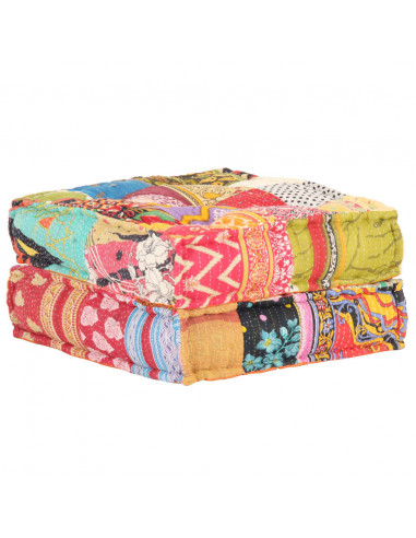 Pouf 60x70x36 cm in Tessuto Patchwork