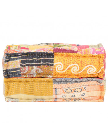 Pouf 60x70x36 cm in Tessuto Patchwork