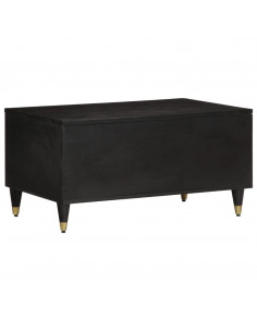 Tavolino da Salotto 80x50x40 cm Legno Massello di Mango 2