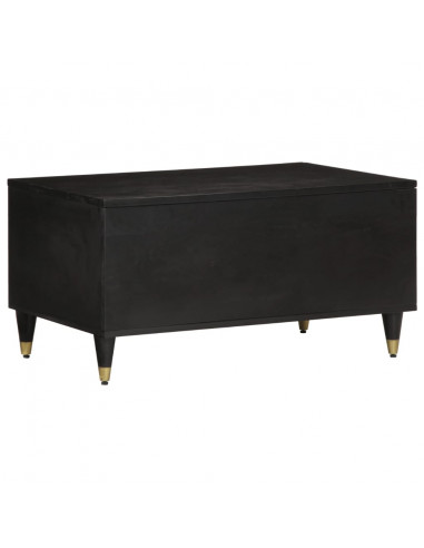 Tavolino da Salotto 80x50x40 cm Legno Massello di Mango