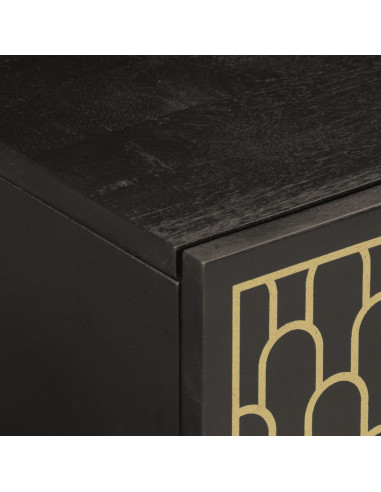 Tavolino da Salotto 80x50x40 cm Legno Massello di Mango