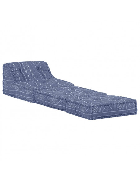 Pouf Modulare Indaco in Tessuto