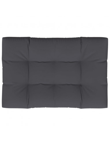 Cuscino per Pallet Antracite 120x80x12 cm in Tessuto