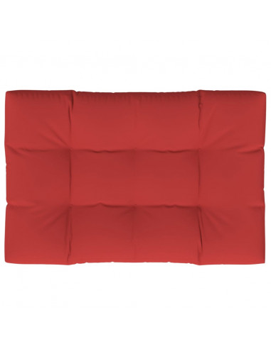Cuscino per Pallet Rosso 120x80x12 cm in Tessuto