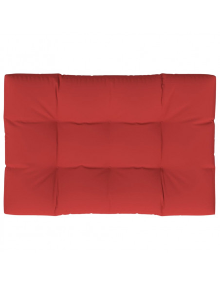 Cuscino per Pallet Rosso 120x80x12 cm in Tessuto