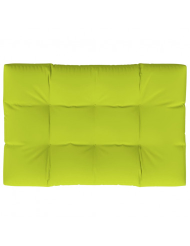 Cuscino per Pallet Verde Brillante 120x80x12 cm in Tessuto