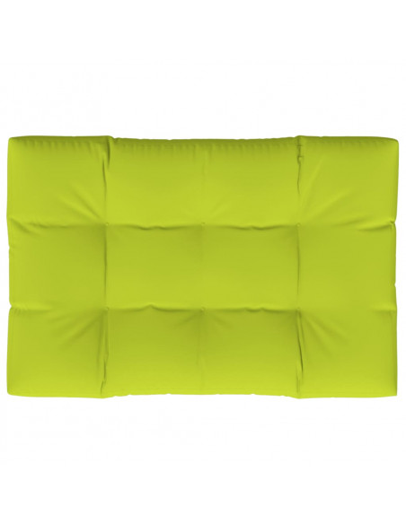Cuscino per Pallet Verde Brillante 120x80x12 cm in Tessuto