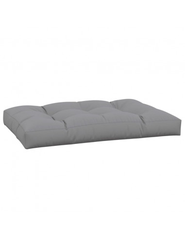 Cuscino per Pallet 120 x 80 x 12 cm Grigio in Tessuto