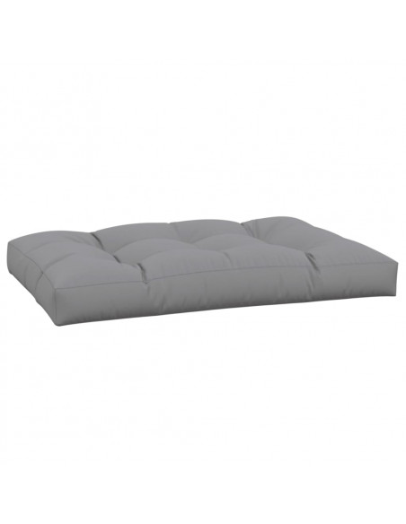 Cuscino per Pallet 120 x 80 x 12 cm Grigio in Tessuto