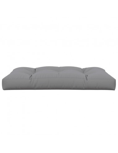 Cuscino per Pallet 120 x 80 x 12 cm Grigio in Tessuto