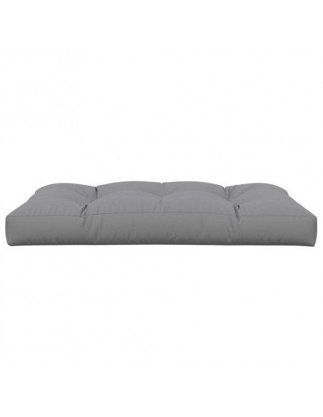 Cuscino per Pallet 120 x 80 x 12 cm Grigio in Tessuto