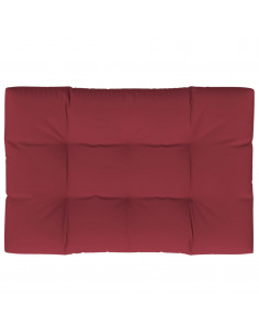 Cuscino per Pallet 120 x 80 x 12 cm Rosso Vino in Tessuto 2