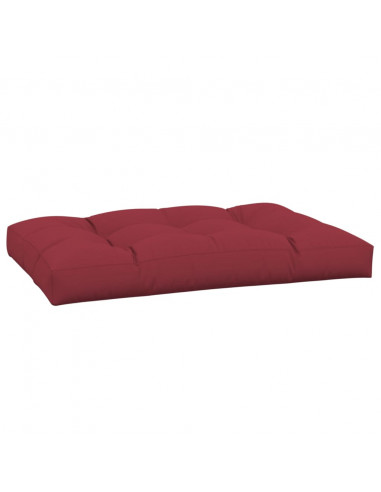 Cuscino per Pallet 120 x 80 x 12 cm Rosso Vino in Tessuto