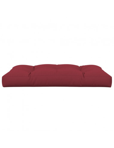 Cuscino per Pallet 120 x 80 x 12 cm Rosso Vino in Tessuto