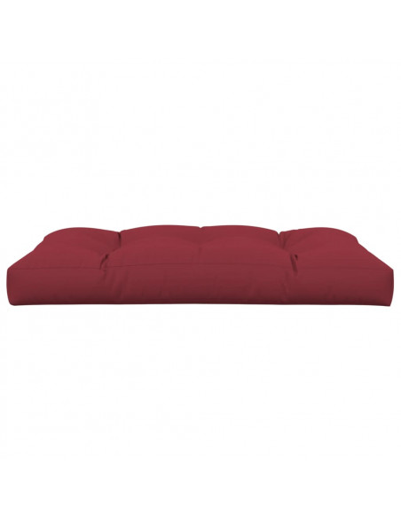 Cuscino per Pallet 120 x 80 x 12 cm Rosso Vino in Tessuto