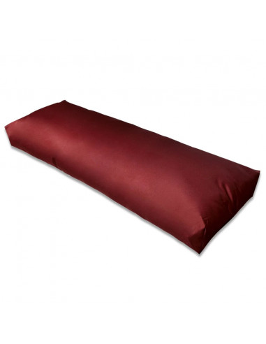 Cuscino di Appoggio Imbottito Rosso Vino 120 x 40 x 10 cm