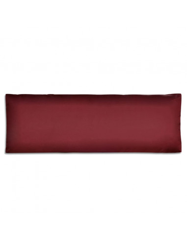 Cuscino di Appoggio Imbottito Rosso Vino 120 x 40 x 10 cm