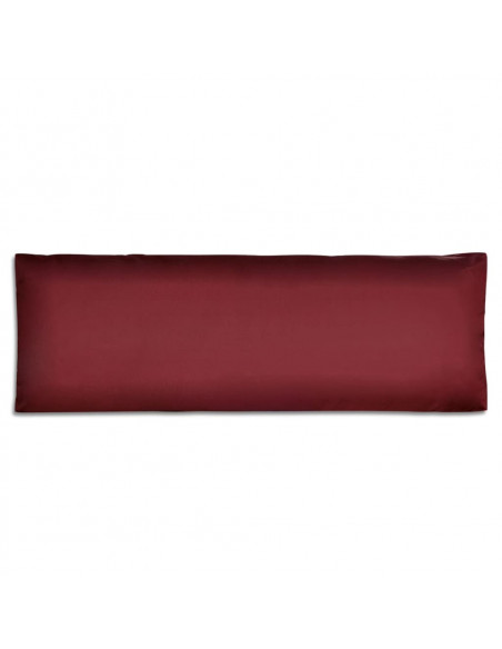 Cuscino di Appoggio Imbottito Rosso Vino 120 x 40 x 10 cm